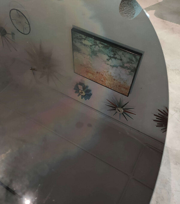Stainless Steel Frame Coffee Table - Image 2
